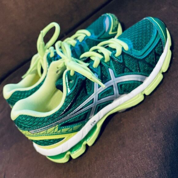 Mint Condition Asics GEL KAYANO 20 Mens 6.5 or Womens 8/8.5 39.5 EUR Green Volt - Picture 5 of 11